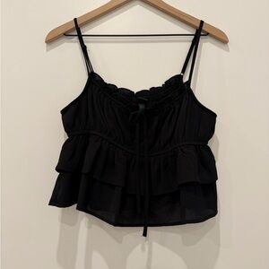 Wild Fable Black Layered Tank Top